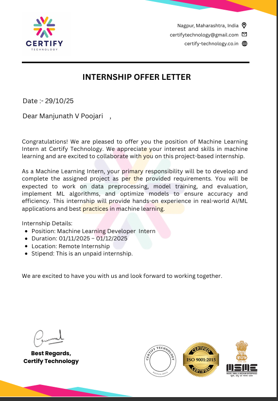 Internship Certificate 5