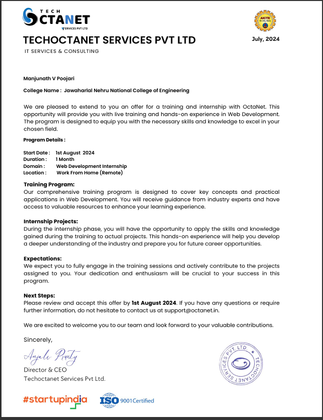 Internship Certificate 5