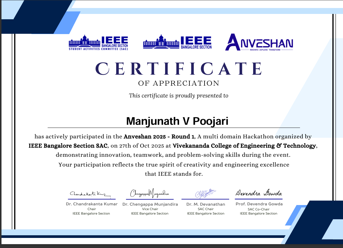 Hackathon Certificate 2