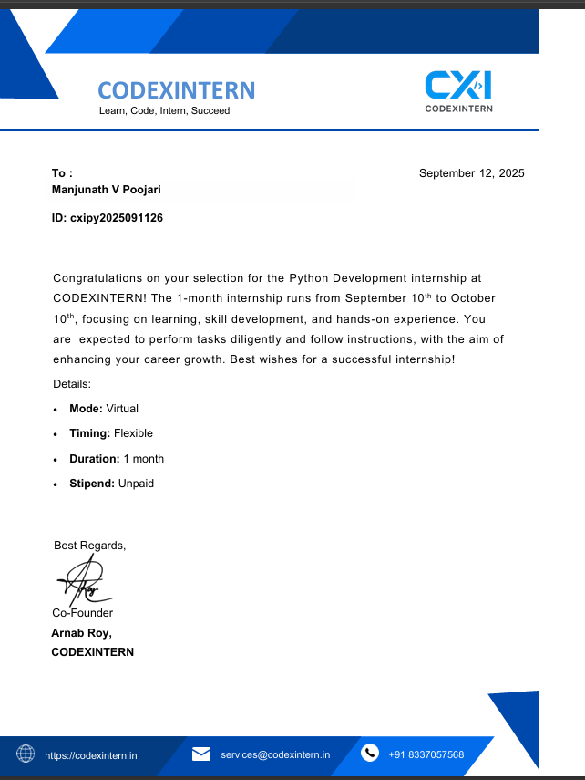 Internship Certificate 4